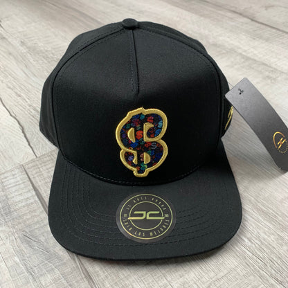 Gorra Negra Signo de Dinero