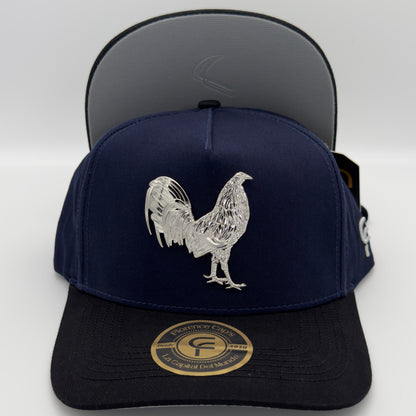 Gorra Gallo Plateado Azul